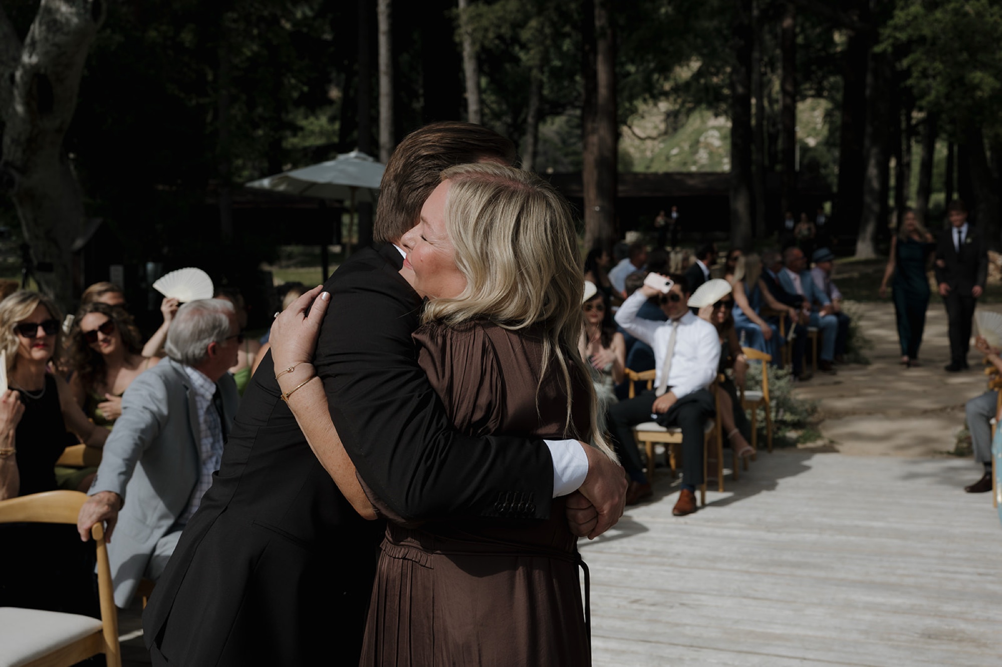 wedding ceremony at Zaca Lake, Santa Ynez Valley