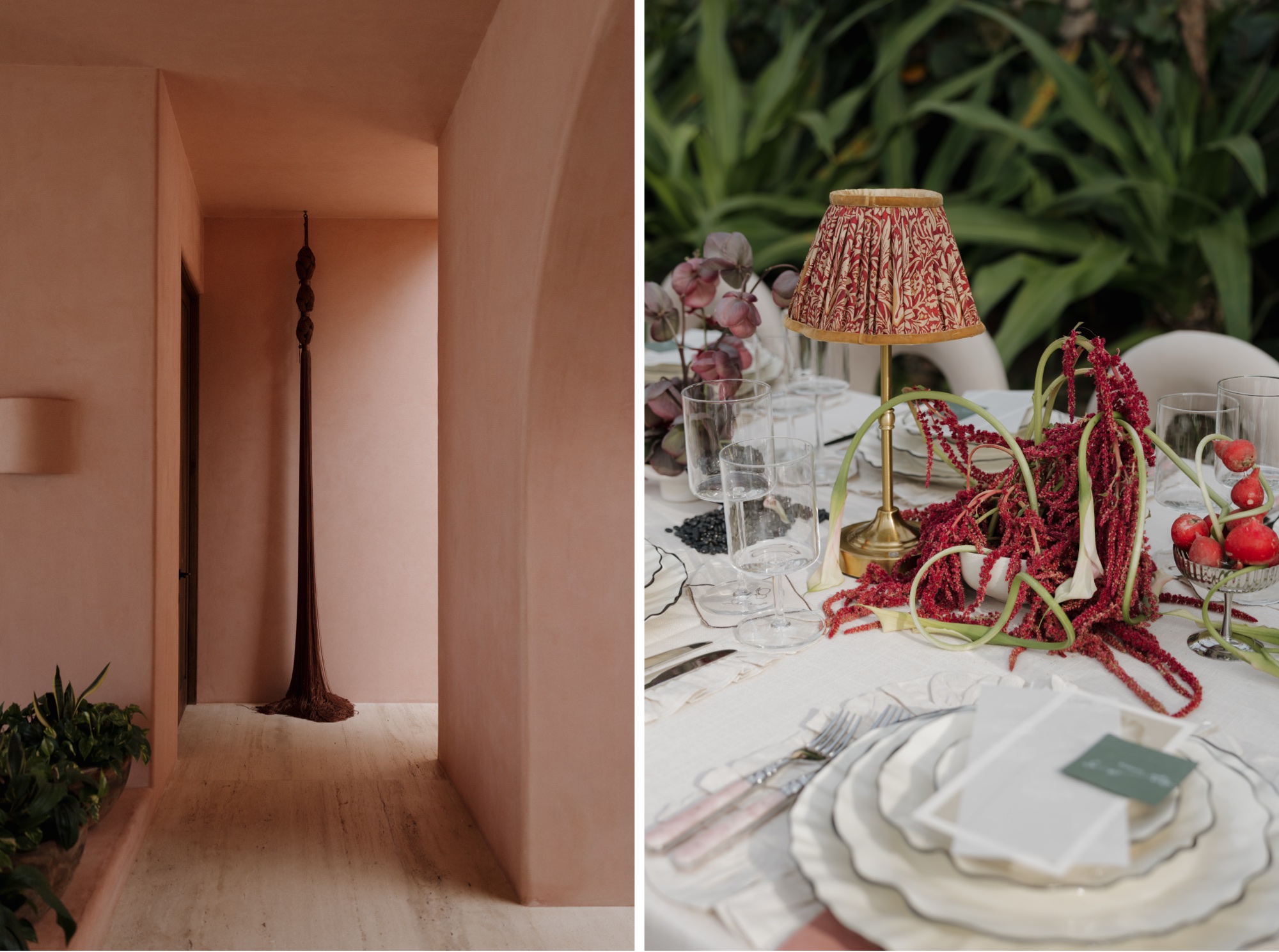 small vintage lamps for dinner reception on the beach