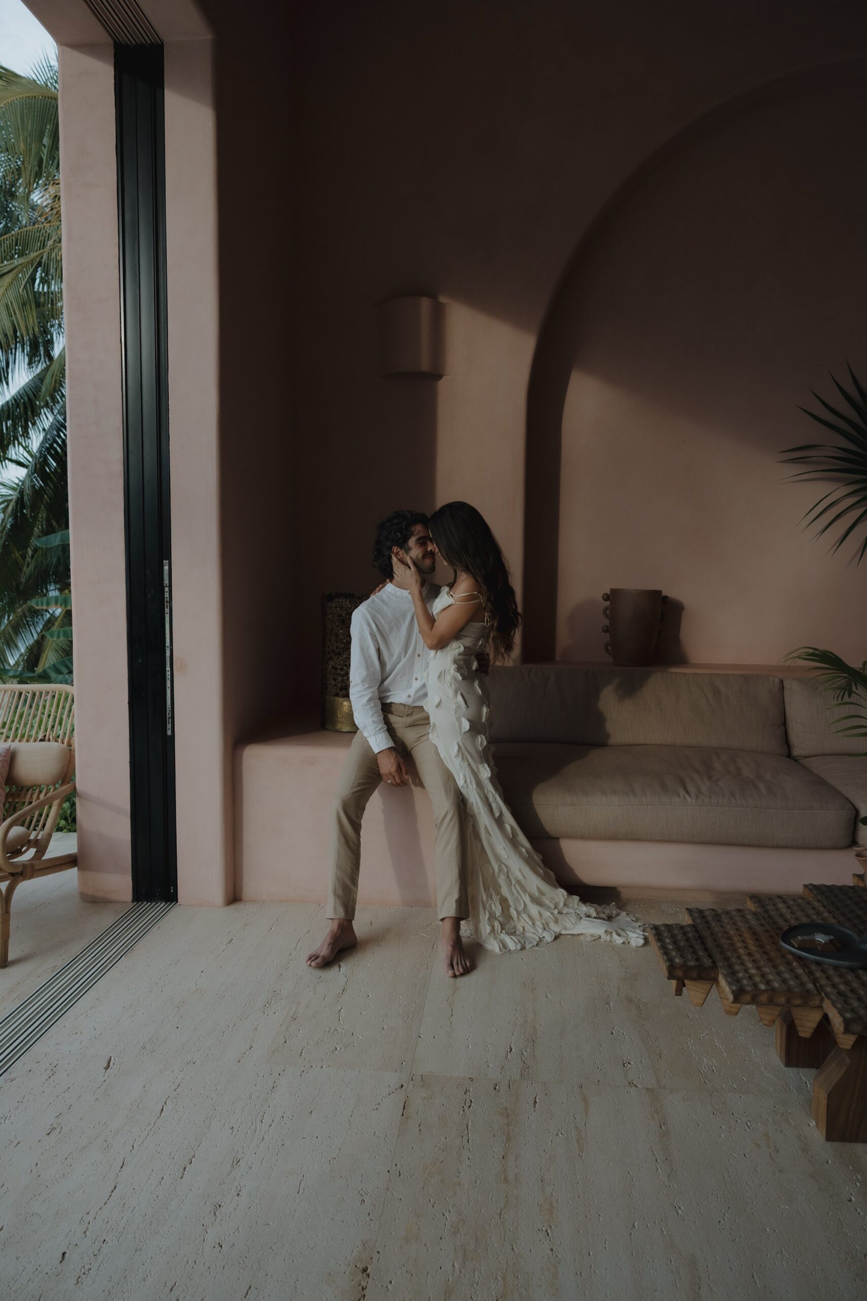 small wedding, micro wedding at Casa Rosada, Sayulita, Mexico